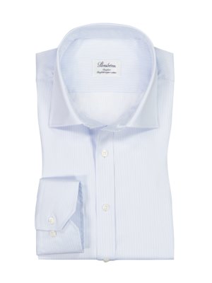 Cotton shirt with fine stripes, Comfort Fit 