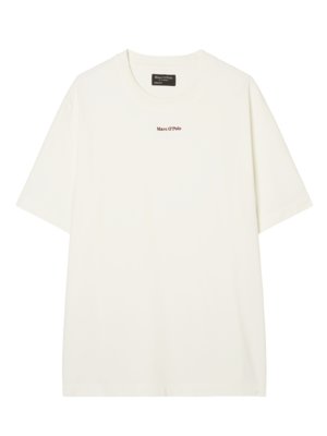 T-Shirt-aus-Bio-Baumwolle-mit-Label-Stickerei,-Regular-Fit