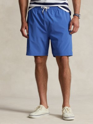 Swimming-trunks-with-stretch-and-embroidered-logo
