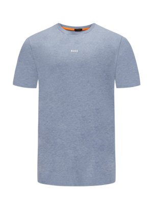 T-Shirt mit Stretchanteil und Label-Print, Relaxed Fit
