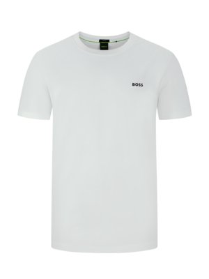 T-Shirt mit Stretchanteil und Label-Print