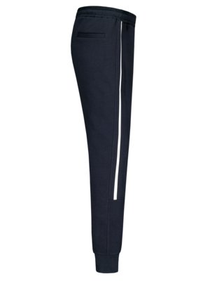 Jogging bottoms with contrasting side stripes 