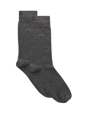 2er Pack mittelhoher Socken aus elastischem Baumwoll-Mix 