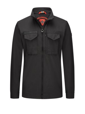 Casual-jacket-with-large-breast-pocket,-water-repellent-
