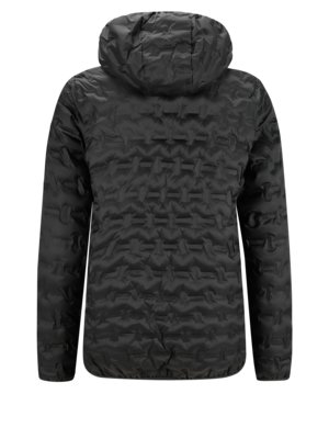 Quilted-jacket-with-hood-and-rubberised-label-patch