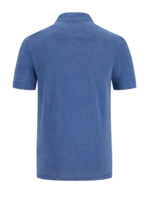 Poloshirt-in-Piqué-Qualität-und-Washed-Optik
