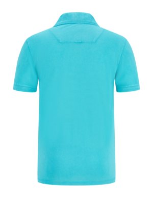Poloshirt-in-Piqué-Qualität-und-Washed-Optik