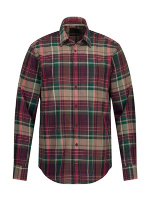 Shirt with glen check pattern, Modern Fit 