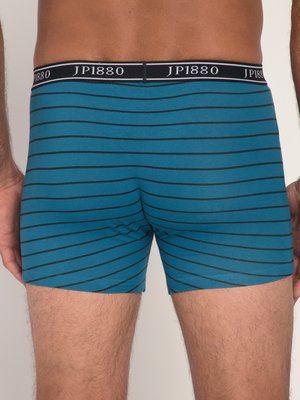 Double pack of boxer shorts, plain and with stripes 