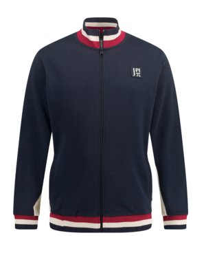 Sweatjacket with contrasting stripes, Jay-Pi