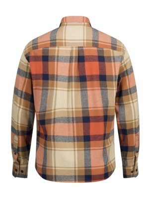 Flannel shirt with check pattern, Modern Fit 