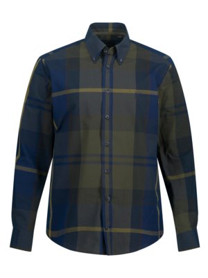 Shirt with windowpane check pattern, Modern Fit 