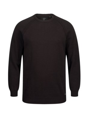 Cotton sweater with raglan sleeves 