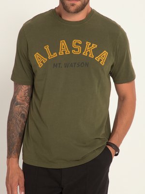 Washed-T-Shirt-mit-Alaska-Mt.-Watson-Print