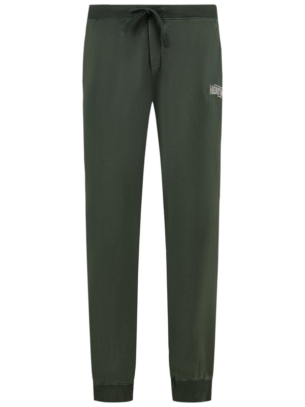 Levně Jp1880, Teplákové kalhoty ve vintage vzhledu, relaxed fit Zelená