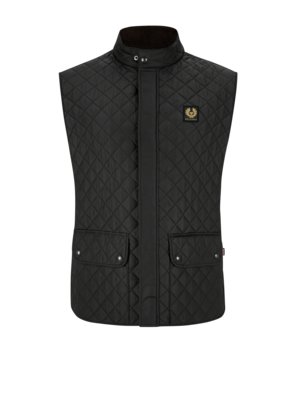 Quilted gilet with front pockets 