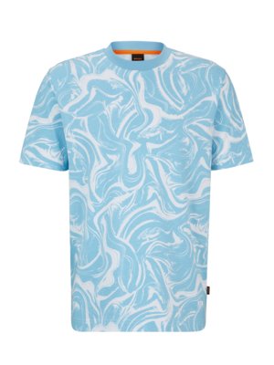 T-Shirt aus Baumwolle mit Allover-Print 