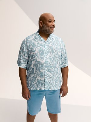Short-sleeved-shirt-with-all-over-print,-Relaxed-Fit
