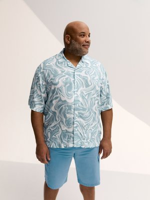 Short-sleeved shirt with all-over print, Relaxed Fit