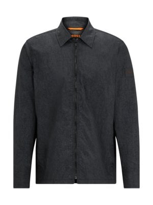 Lightweight overshirt in a washed look 