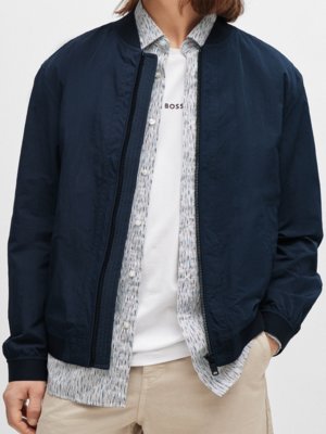 College blouson with crinkle effect 