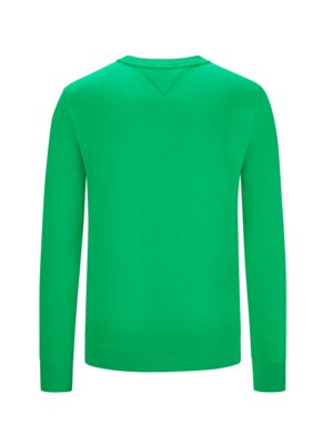Sweatshirt-mit-Labelstickerei-aus-Bio-Baumwolle-