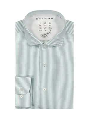 Shirt with stripes, Slim Fit, extra long  