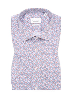 Short-sleeved shirt with all-over pattern, Comfort Fit 