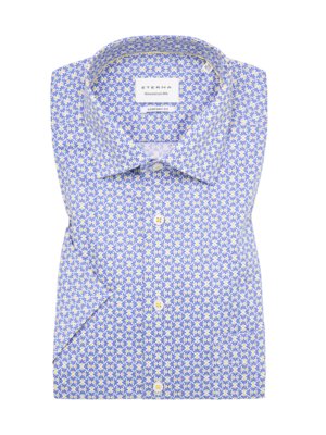 Short-sleeved shirt with all-over print, Comfort Fit 