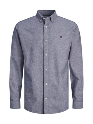 Shirt in cotton and linen blend 