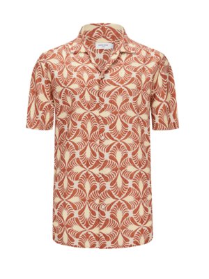 Short-sleeve shirt with all-over print 