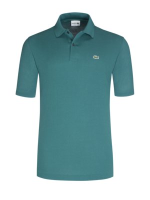 Poloshirt in Piqué-Qualität mit Logo-Aufnäher, Classic Fit