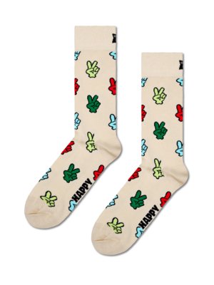Socks with peace sign 