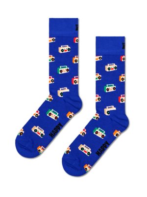 Socks with radio motifs 