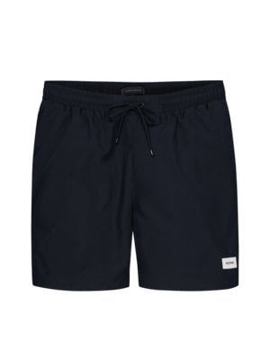 Swimming trunks with logo emblem 