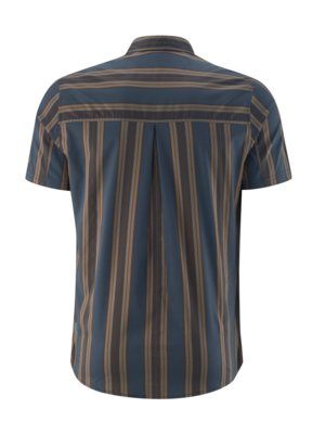 Short-sleeved cycling shirt with striped pattern 