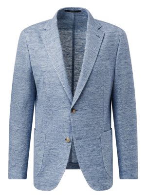 Blazer in a linen and cotton blend, unlined 