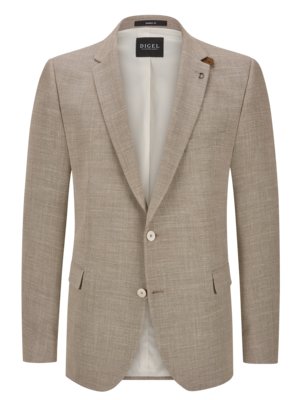 Blazer-in-a-wool-blend-with-stretch,-Soft-Linen-