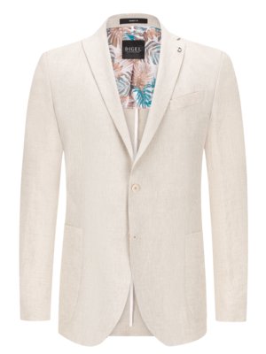 Linen blazer, half-lined 