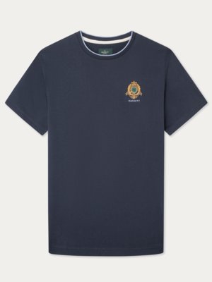 T-Shirt aus Baumwolle mit Logostickerei, Classic Fit 