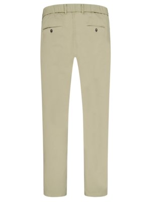 Chinos-with-elastic-waistband-and-stretch-fabric,-Tapered-Fit