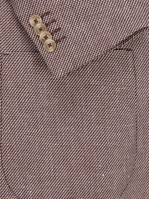 Patterned blazer with linen, partially lined 