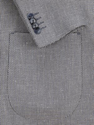 Patterned-blazer-with-linen,-partially-lined-