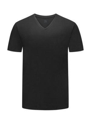 T-Shirt mit V-Ausschnitt, Dry Cotton 