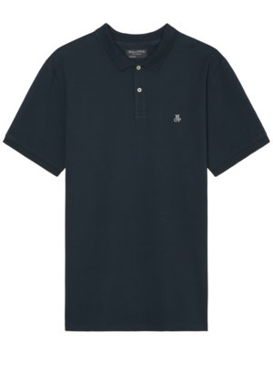 Piqué-polo-shirt-with-embroidered-logo-