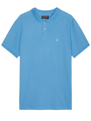 Piqué-polo-shirt-with-embroidered-logo-