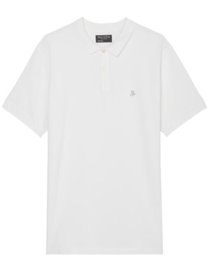 Piqué polo shirt with embroidered logo 