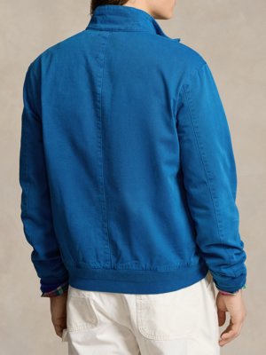 Cotton blouson with glen check lining  