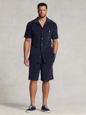Terrycloth resort shirt with breast pocket 