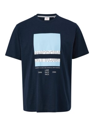 T-Shirts aus Baumwolle mit großem Frontprint 